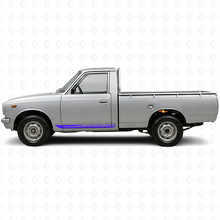 Checkered Curved Stripes Rocker Panel Vinyl Decal for Toyota Hilux 1968-1972_2