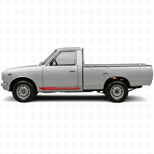 Checkered Curved Stripes Rocker Panel Vinyl Decal for Toyota Hilux 1968-1972_3