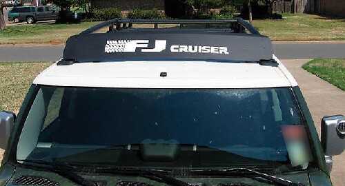 FJ Cruiser Roof Rack Wind Deflector Decal for Toyota FJ Cruiser