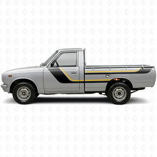 Twin Stripes Door and Rear Side Vinyl Decal Kit for Toyota Hilux 1968-1972_2