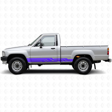 Intertwined Stripes Rocker Panel Vinyl Decal for Toyota Hilux 1983-1988_2