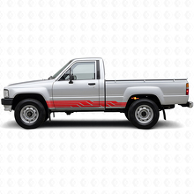 Intertwined Stripes Rocker Panel Vinyl Decal for Toyota Hilux 1983-1988_3