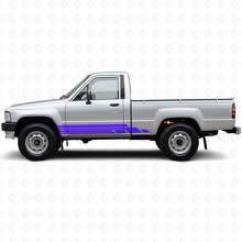 Curved Stripes Rocker Panel Vinyl Decal Kit for Toyota Hilux 1983-1988_2