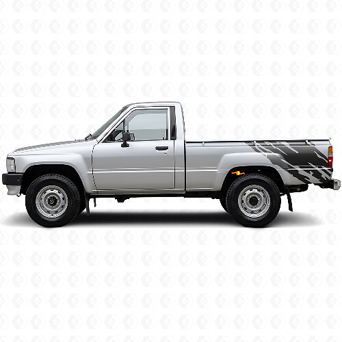 Mud Splash Graphic Rear Side Vinyl Decal for Toyota Hilux 1983-1988 1