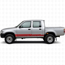 Intertwined Stripes Rocker Panel Vinyl Decal for Toyota Hilux 1988-1997_3
