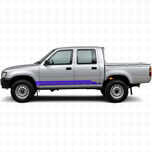 Curved Stripes Rocker Panel Vinyl Decal Kit for Toyota Hilux 1988-1997_2