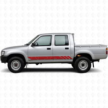 Vinilo adhesivo de rayas estilo topográfico para puertas de Toyota Hilux 1988-1997 3