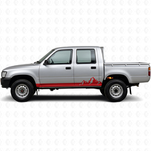 Mountains Thin Stripes Rocker Panel Vinyl Decal for Toyota Hilux 1988-1997_3