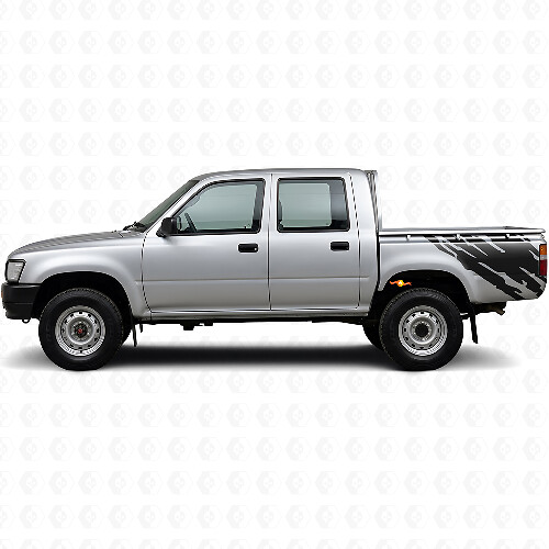 Mud Splash Graphic Rear Side Vinyl Decal for Toyota Hilux 1988-1997