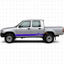 Mountains Style Stripes Rocker Panel Vinyl Decal Kit for Toyota Hilux 1988-1997_2