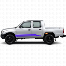 Curved Stripes Rocker Panel Vinyl Decal Kit for Toyota Hilux 1997-2004_2