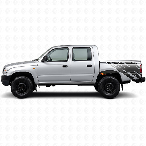 Mud Splash Graphic Rear Side Vinyl Decal for Toyota Hilux 1997-2004