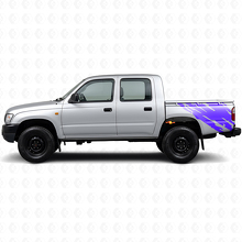 Mud Splash Graphic Rear Side Vinyl Decal for Toyota Hilux 1997-2004_2