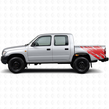 Mud Splash Graphic Rear Side Vinyl Decal for Toyota Hilux 1997-2004_3