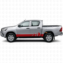 Mountains Wide Stripes Rocker Panel Vinyl Decal for Toyota Hilux 2015+_3