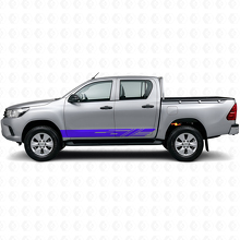 Decorated Stripes Rocker Panel Vinyl Decal for Toyota Hilux 2015+_2