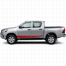 Decorated Stripes Rocker Panel Vinyl Decal for Toyota Hilux 2015+_3