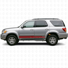 Intertwined Stripes Rocker Panel Vinyl Decal for Toyota Sequoia 2000-2007_3