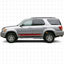 Topographic Style Stripes Doors Vinyl Decal for Toyota Sequoia 2000-2007_3