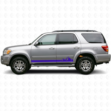 Mountains Thin Stripes Rocker Panel Vinyl Decal for Toyota Sequoia 2000-2007 2