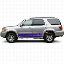 Mountains Wide Stripes Rocker Panel Vinyl Decal for Toyota Sequoia 2000-2007 2