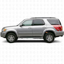 Mud Splash Graphic Rear Side Vinyl Decal for Toyota Sequoia 2000-2007_3