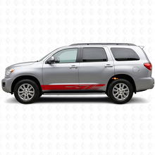 Decorated Stripes Rocker Panel Vinyl Decal Kit for Toyota Sequoia 2007-2022 3