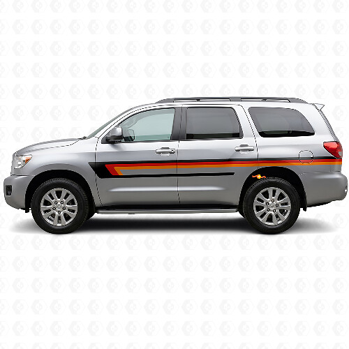 Triple Stripes Door Side Vinyl Decal for Toyota Sequoia 2007-2022