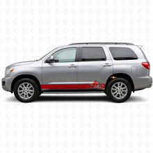Mountains Style Stripes Rocker Panel Vinyl Decal Kit for Toyota Sequoia 2007-2022 3