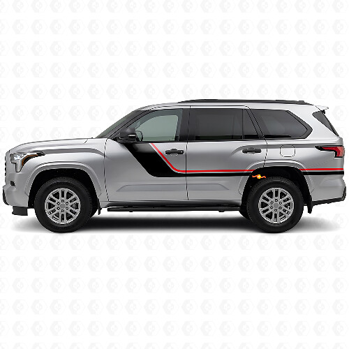 Twin Stripes Side Vinyl Decal Kit for Toyota Sequoia 2022+ 1