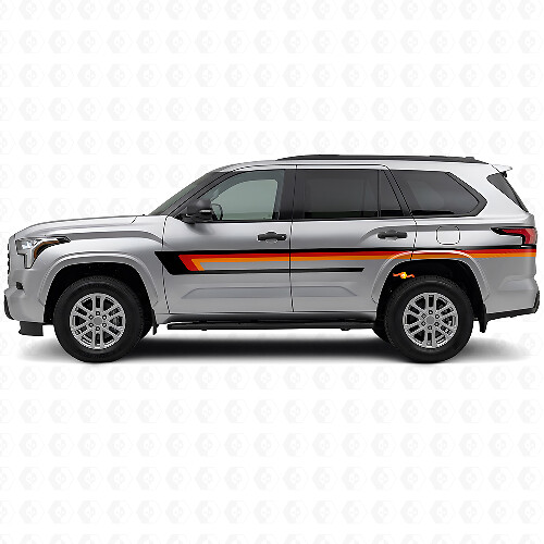 Triple Stripes Door Side Vinyl Decal for Toyota Sequoia 2022+