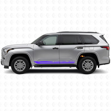Vinyl Decal for Toyota Sequoia 2022+ with Checkered Curved Stripes Rocker Panel 2