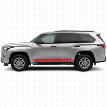 Topographic Style Stripes Doors Vinyl Decal for Toyota Sequoia 2022+ 3