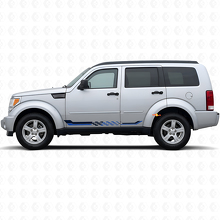 Checkered Flag Side Stripes Vinyl Decal for Dodge Nitro 2007-2011 2