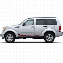Checkered Flag Side Stripes Vinyl Decal for Dodge Nitro 2007-2011 3