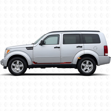 Autocollant vinyle bandes latérales style course pour Dodge Nitro 2007-2011 2