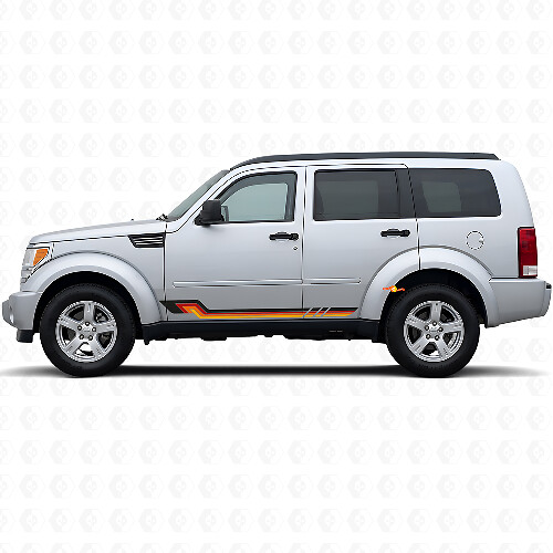 Vinyl Decal Side Stripes Vintage Style for Dodge Nitro 2007-2011 1