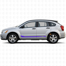 Honeycomb Stripes Side Vinyl Decal for Dodge Caliber 2007–2012 2