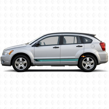 Vintage Straight Stripes Side Vinyl Decal for Caliber 2007-2012 2