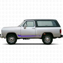 Vinyle Latéral à Bandes Nid d'Abeille pour Dodge Ramcharger 1974-1993 2