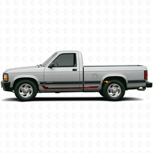 Vinyl Decal Racing Style Side Stripes for Dodge Dakota 1987-1996 3