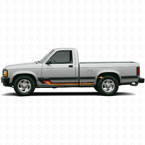Vintage Style Side Stripes Vinyl Decal for Dodge Dakota 1987-1996 1