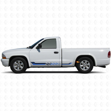 Checkered Flag Side Stripes Vinyl Decal for Dodge Dakota 1997-2004 2