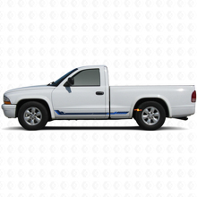 Racing Style Side Stripes Vinyl Decal for Dodge Dakota 1997-2004 2