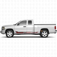 Checkered Flag Side Stripes Vinyl Decal for Dodge Dakota 2005-2011 3