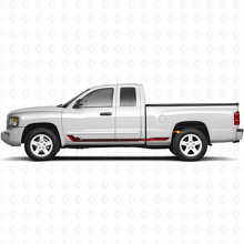 Racing Style Side Stripes Vinyl Decal for Dodge Dakota 2005-2011 3