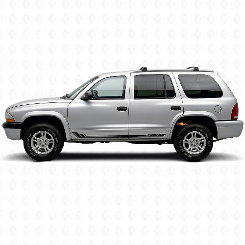 Racing Style Side Stripes Vinyl Decal for Dodge Durango 1998-2003 1