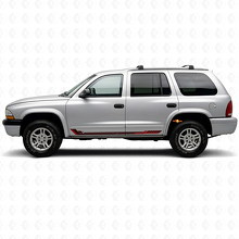 Racing Style Side Stripes Vinyl Decal for Dodge Durango 1998-2003 3