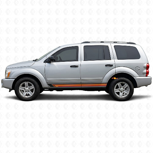 Vintage Straight Stripes Side Vinyl Decal for Durango 2004-2009 1