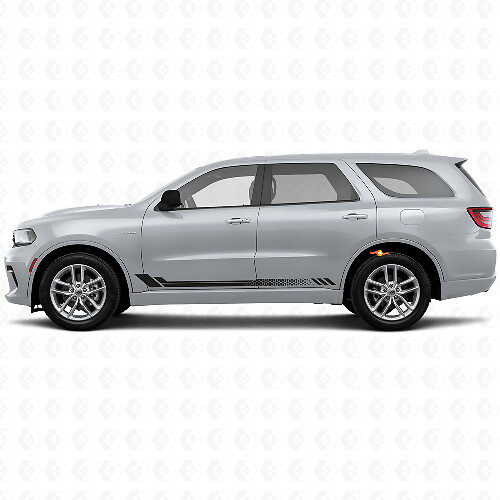 Honeycomb Stripes Side Vinyl Decal for Dodge Durango 2011+ 1